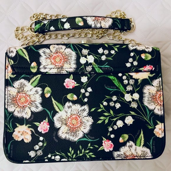 STEVE MADDEN Purse BSOPHIA $78 Flowers Pearl Beaded Handbag Multicolor NWOT - Picture 3 of 16